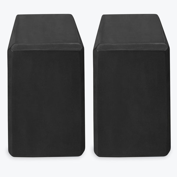 YOGA BLOCK 2-PACK - BLACK