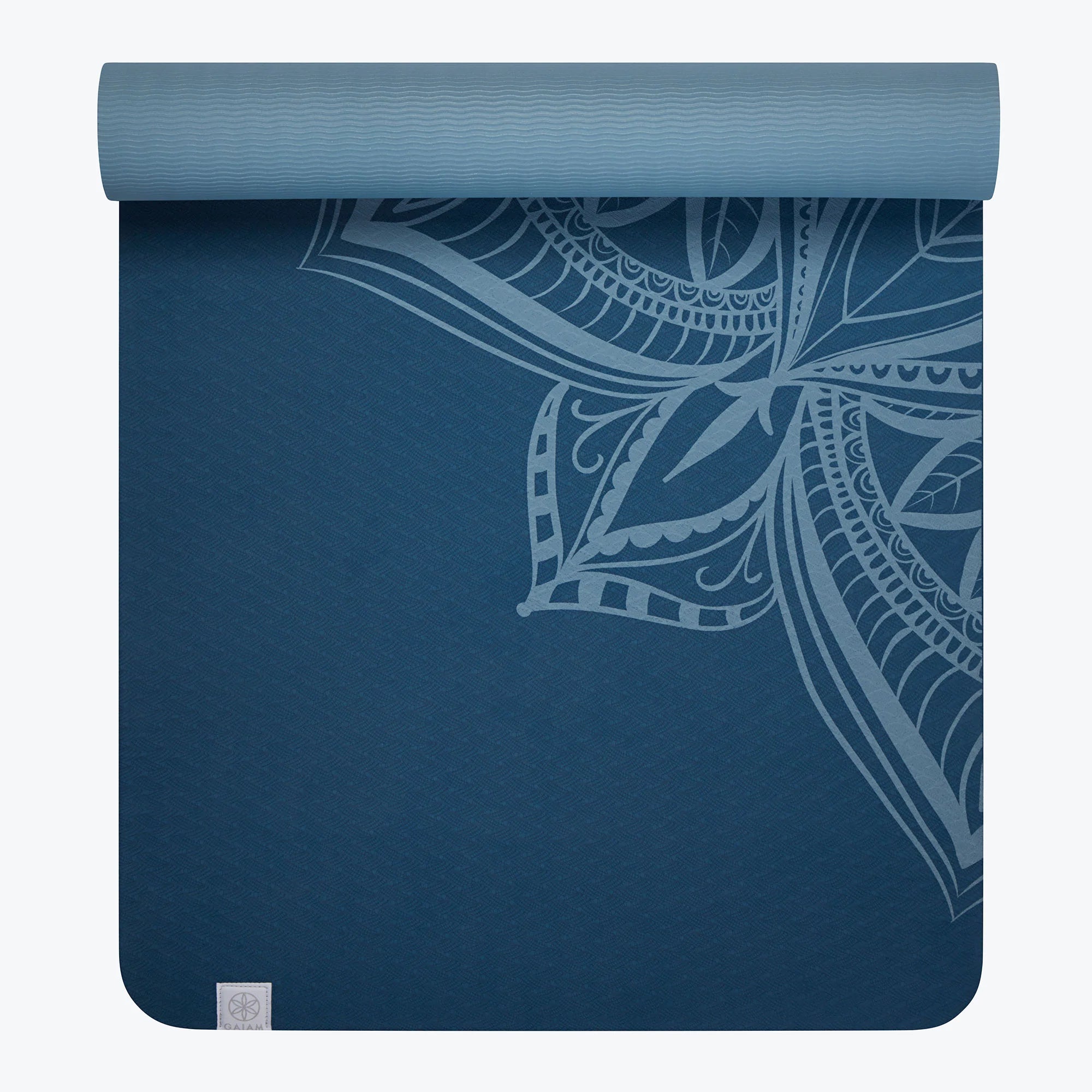 PERFORMANCE PRINTED YOGA MAT (6MM) - INDIGO