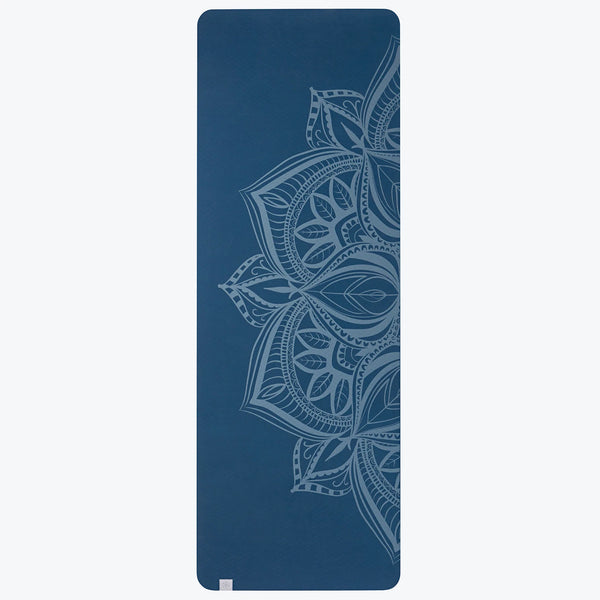 PERFORMANCE PRINTED YOGA MAT (6MM) - INDIGO