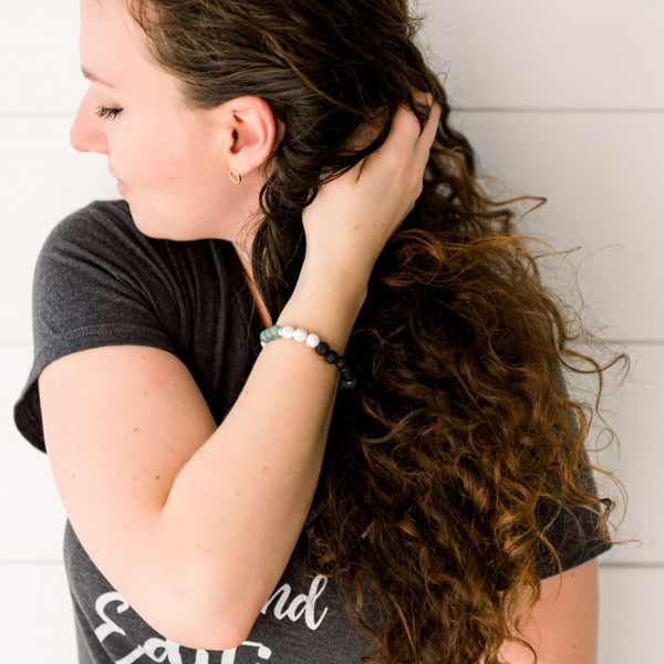 Green Aventurine Diffuser Bracelet