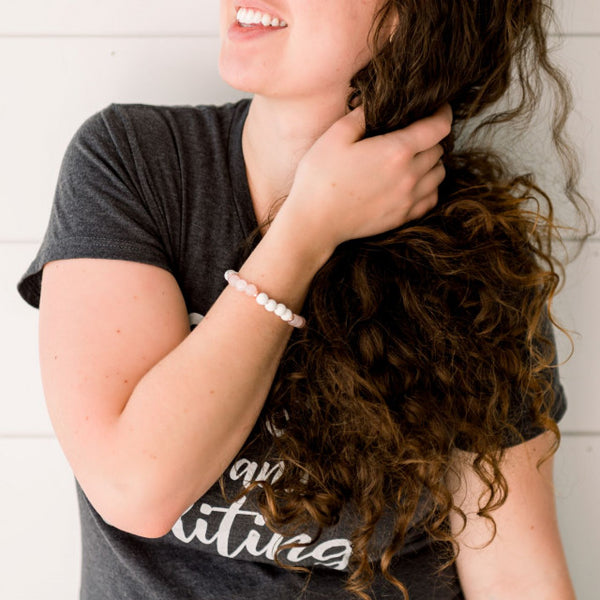 Rose Quartz Diffuser Bracelet